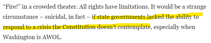 5/ And this last sentence of that paragraph. Just wow. What would you say if someone argued that the govt could restrict what The Buffalo News could put on its website because the Constitution doesn't contemplate the internet so shouldn't the government have the ability to act?
