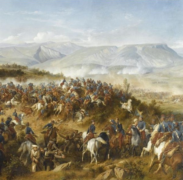Soon after, a Russian cavalry movement was countered by the Heavy Brigade, who charged and fought hand-to-hand until the Russians retreated.