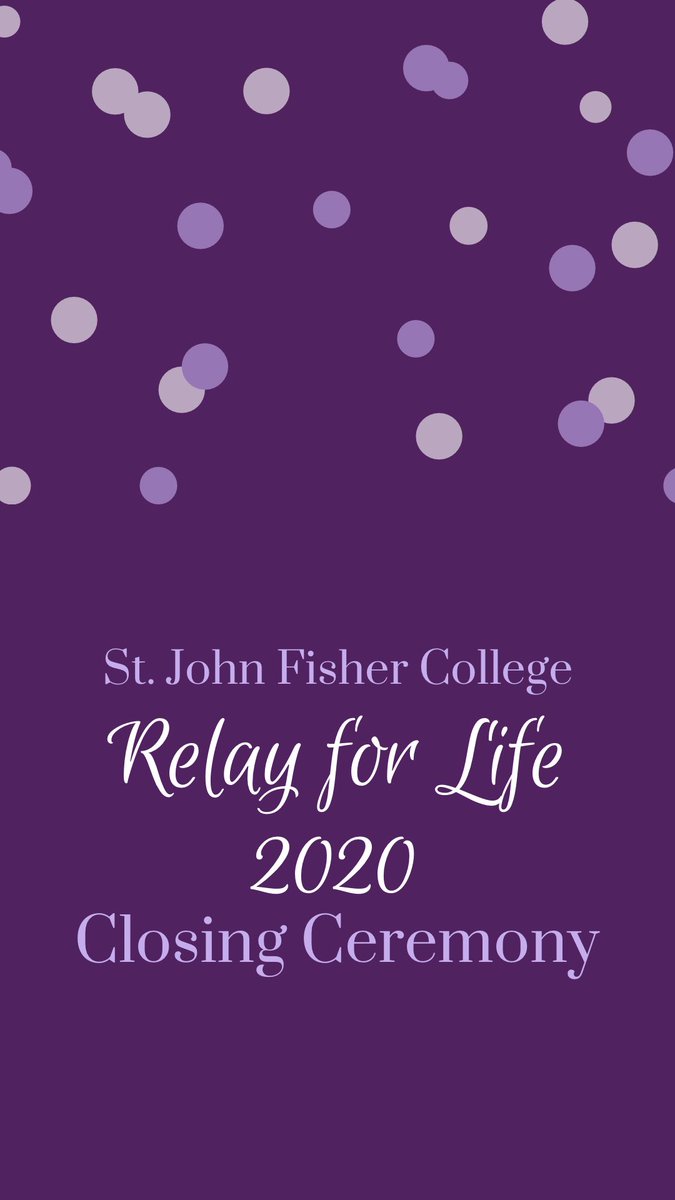 Thank you for joining us all weekend long!

We have celebrated, remembered, and now we come together to fight back! 

The Closing Ceremony will be posted in three parts on Facebook and Instagram. 
#Relayforlife #SJFCCAC #Finishthefight #Fightbackceremony