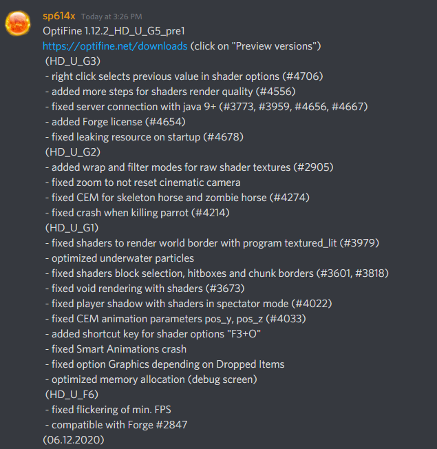OptiFine on Twitter:
