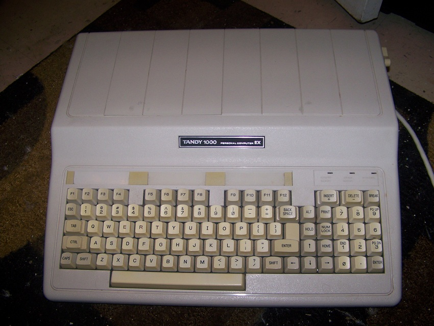 The most successful wedge PCs were probably the Tandy 1000EX/1000HX.These were actually IBM PCjr clones, not PC clones, but they were compatible with PCs to a large degree. They both were running 7mhz Intel 8088s with 256KB of memory, so very entry-level machines in the mid 80s