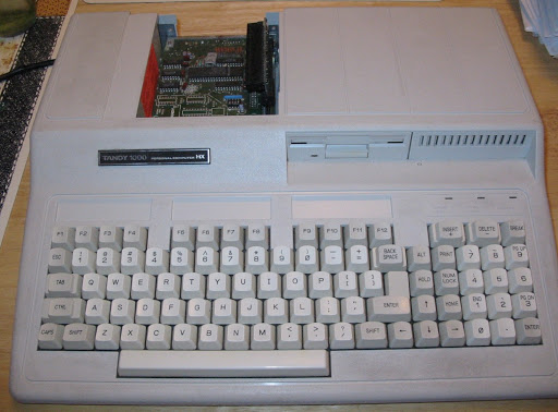 The most successful wedge PCs were probably the Tandy 1000EX/1000HX.These were actually IBM PCjr clones, not PC clones, but they were compatible with PCs to a large degree. They both were running 7mhz Intel 8088s with 256KB of memory, so very entry-level machines in the mid 80s