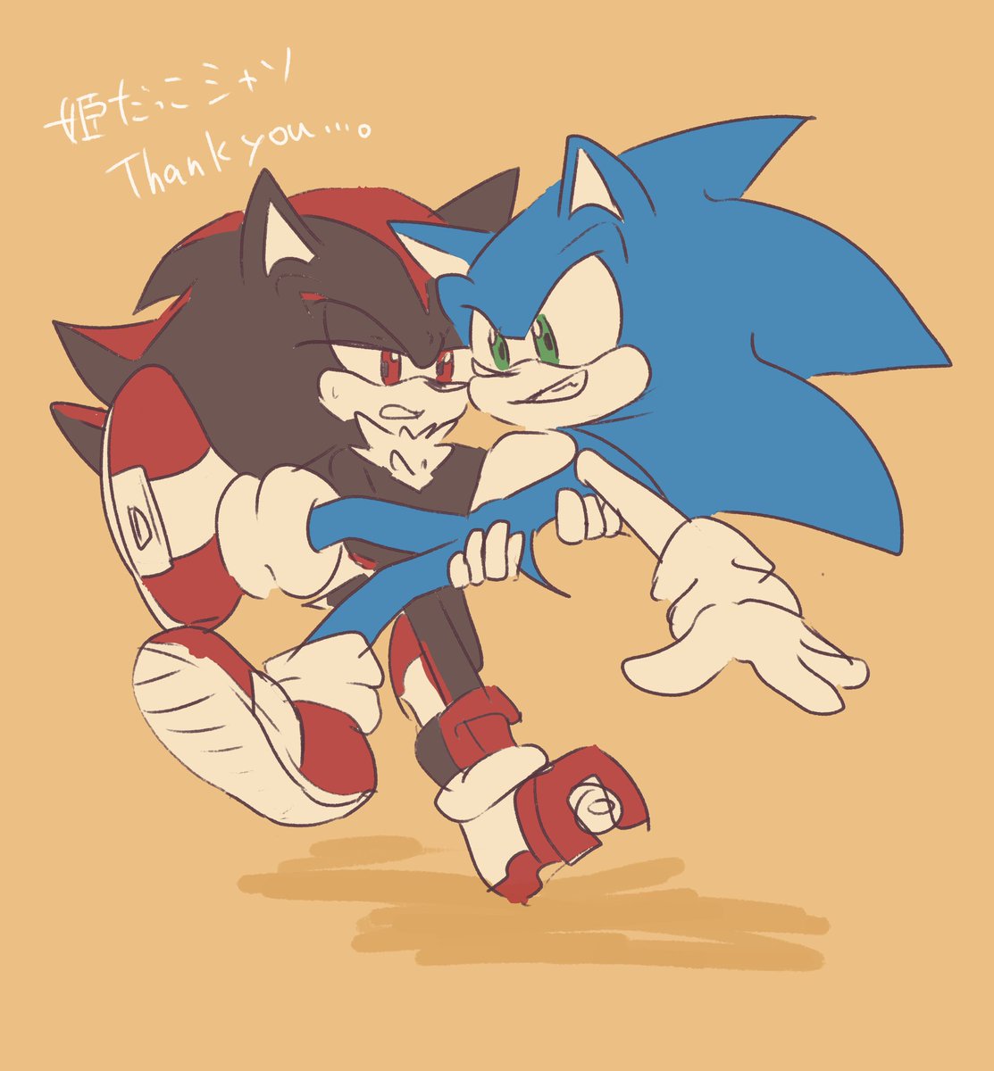 sonic the hedgehog 2boys multiple boys male focus gloves furry male furry white gloves  illustration images