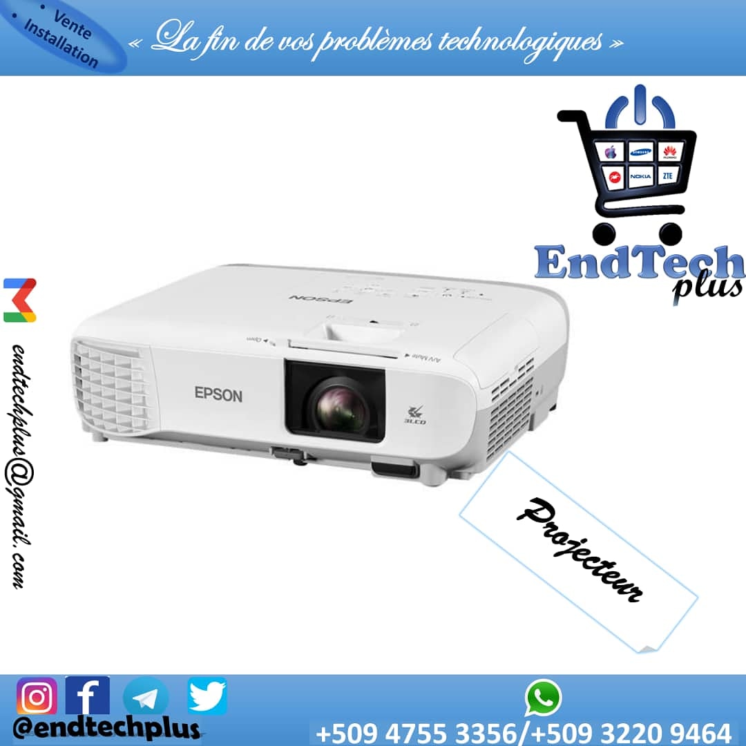 endtechplus's tweet photo. Projecteur Epson 3lcd ! Un produit de la gamme de projecteurs professionnels d'Epson, présentant des fonctionnalités intelligentes pour des présentations rapides et mobiles.! 
#pripiyay #prixabordable #qualité #original #bondeal #endtech #vente #engrosetaudetails https://t.co/H5UxTHvDjR
