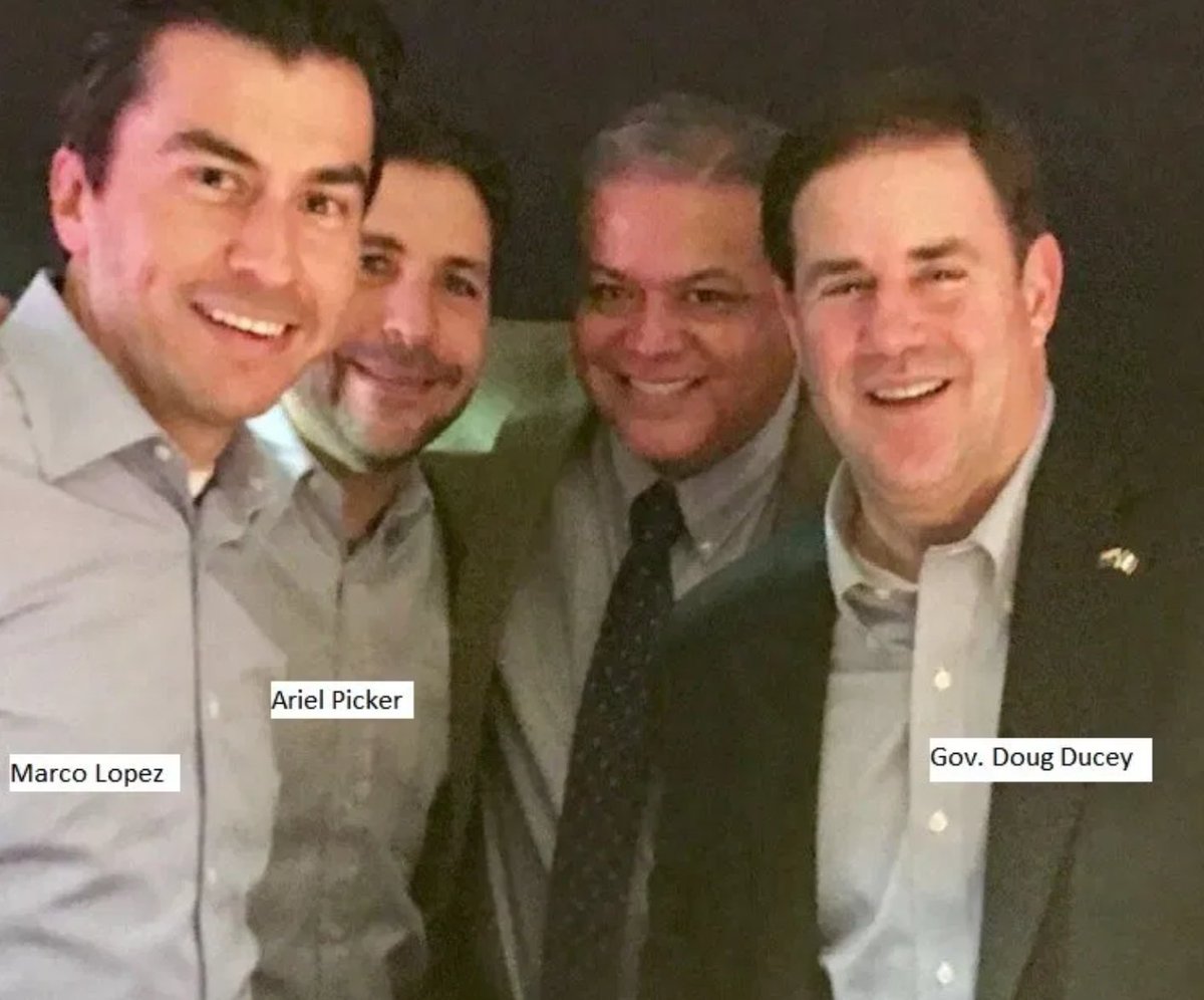 Marco Lopez then proceeded to start getting his hooks in to Doug Ducey. He constantly took Ducey to Carlos Slim's place in Mexico City to wow Ducey with Mr. Slim's billions.