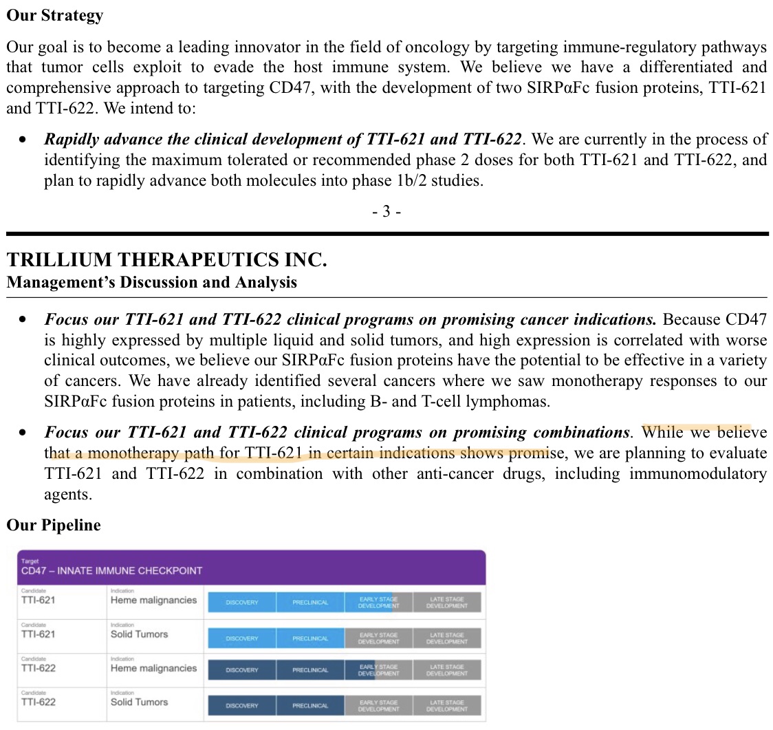  $TRIL  $ALXOAnd finally, let's think about 621-- 621 holds Orphan Drug Designation for CTCL & mgmt has previously indicated (most recently in 10Q), that it is considering a mono expansion cohort in T-cell lymph..