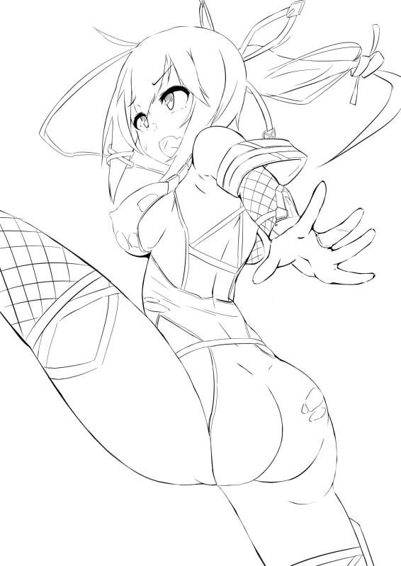 勢いで描いてたらこうなった昨晩の🐬 