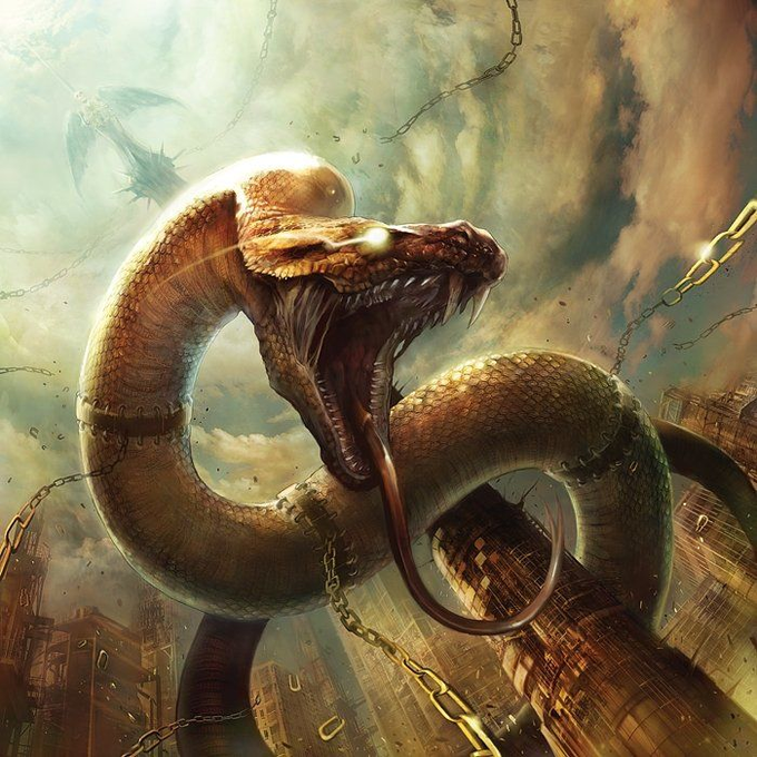 snakes can represent rebirth, transformation, immortality, and healing. this could be the rebirth of a kingdom, the transformation of a good ruler to a bad one, or the desire to be known as immortal rulers.