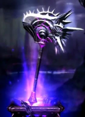 a key or a cornucopia or cerberus himself HOWEVER (and this is an extreme reach) in the game God of War there is a weapon called the maul of hades which is a two-handed hammer which has a helmet resembling hades on one end, and the head of the hammer is fashioned with spikes