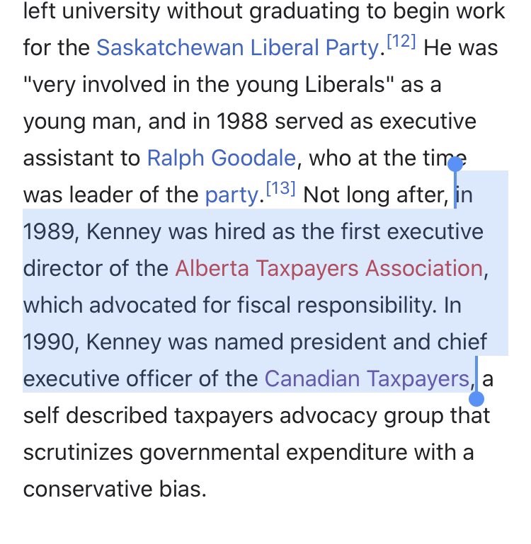 Now I don’t know how far back the Atlas Network’s support for the CTF goes, but it’s possible that it went back many years. Maybe even to when Jason Kenney was president of the little club.  #ableg  #cdnpoli  https://en.m.wikipedia.org/wiki/Jason_Kenney