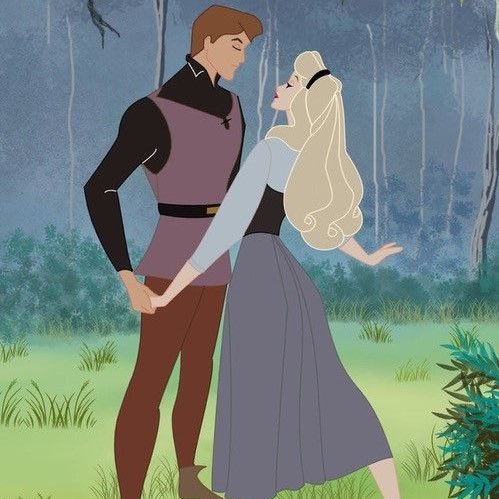 - Justin & Hailey Bieber as Princess Aurora & Prince Phillip; a thread