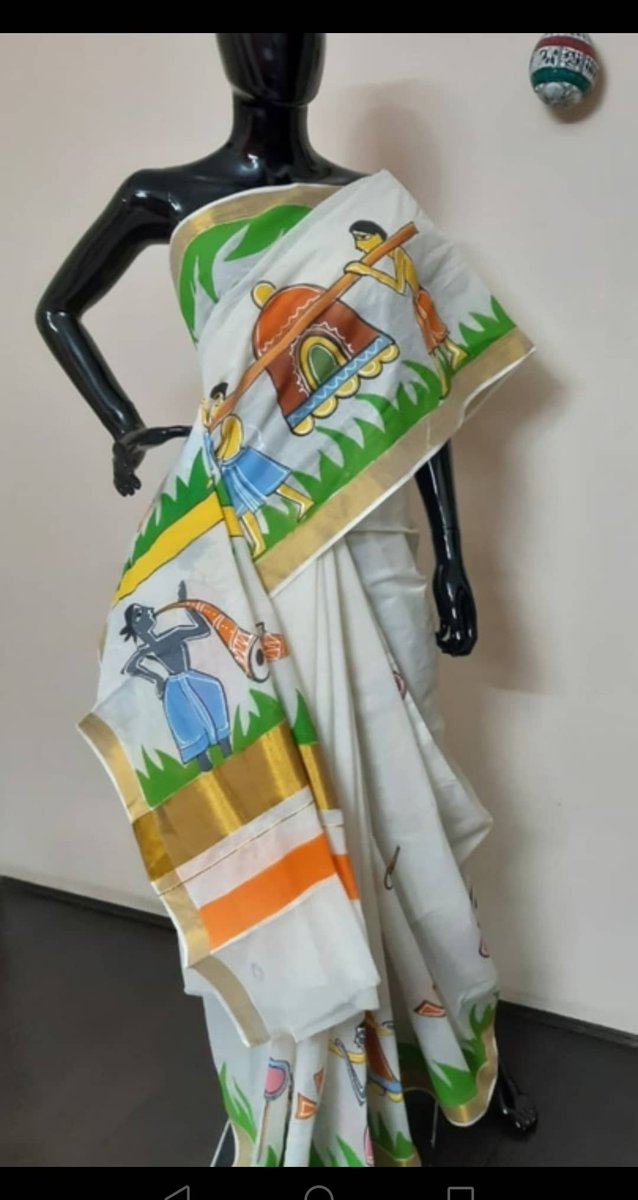 TAHSEEN52401748's tweet photo. #SHECOProduct #ProductForSale #SynercentCrafts
Brand- Synercent Crafts
Kerala Kasavu Cotton Saree;
Craft: Pattachitra
First Dry Clean And Then Normal Gentle Wash
Shipped in 3-4 days
MRP- INR 1495
Online payment π¦ https://t.co/j2d7aG5BXC