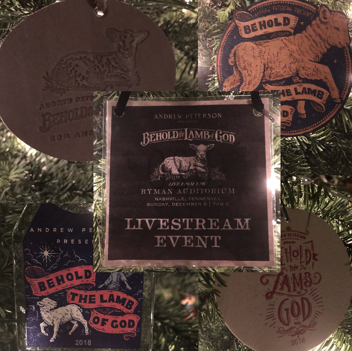 Flatmonkeys's tweet photo. Thanks to @AndrewPeterson @andrewosenga @AndyGullahorn for another great #BTLOG. First time in 4 years we couldn't be there in person. At least we own a laminator for DIY ornaments! https://t.co/QsoODlTBCg