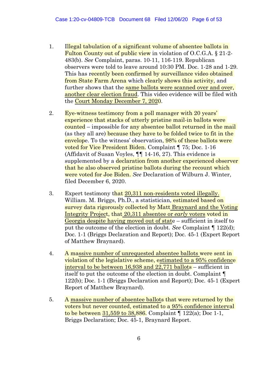 I WANT MY $12 back NOWreading Kraken-Woods newest filing is like putting my lips around a car exhaust pipe & inhaling “Dominion Voter Systems and Edison Research have been accessible and were certainly compromised by rogue actors, such as Iran and China“ https://ecf.gand.uscourts.gov/doc1/055113210785