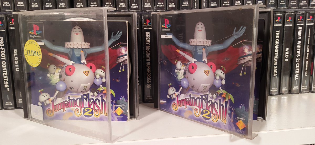 cyril_2point0's tweet photo. Bien content de rentrer enfin complet le jeu Jumping flash 2! dans le full set PS1 😁 Aller, plus que 96jeux complets encore à trouver + 67à compléter 😵
#ps1 #playstation1 #retrogaming #ps1games #jumpingflash #playstation #jumpingflash2 #robbit https://t.co/O20wl9MXJX