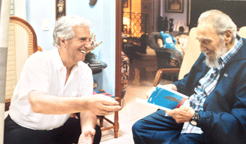 YanetDCuba2020's tweet photo. @DiazCanelB Tristeza en #Uruguay y la Patria Grande 🇺🇾 por el fallecimiento del exPresidente #TabareVasquez ✝️🌹. Amigo de #Cuba y del Comandante Fidel. 

#DeZurdaTeam 🤝 https://t.co/Ez4ojLbdyg