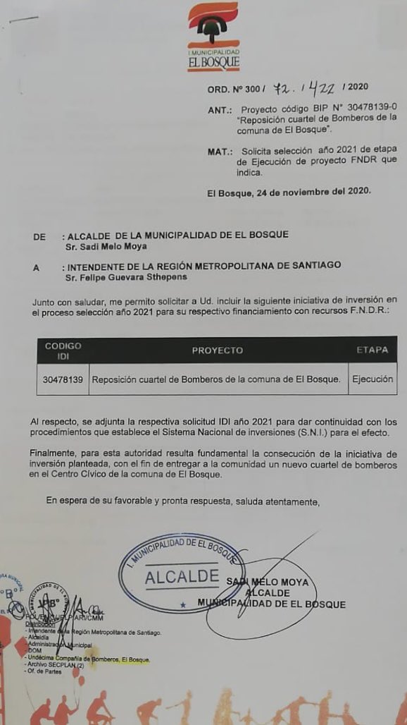 Bomberos Metropolitano Sur tweet media