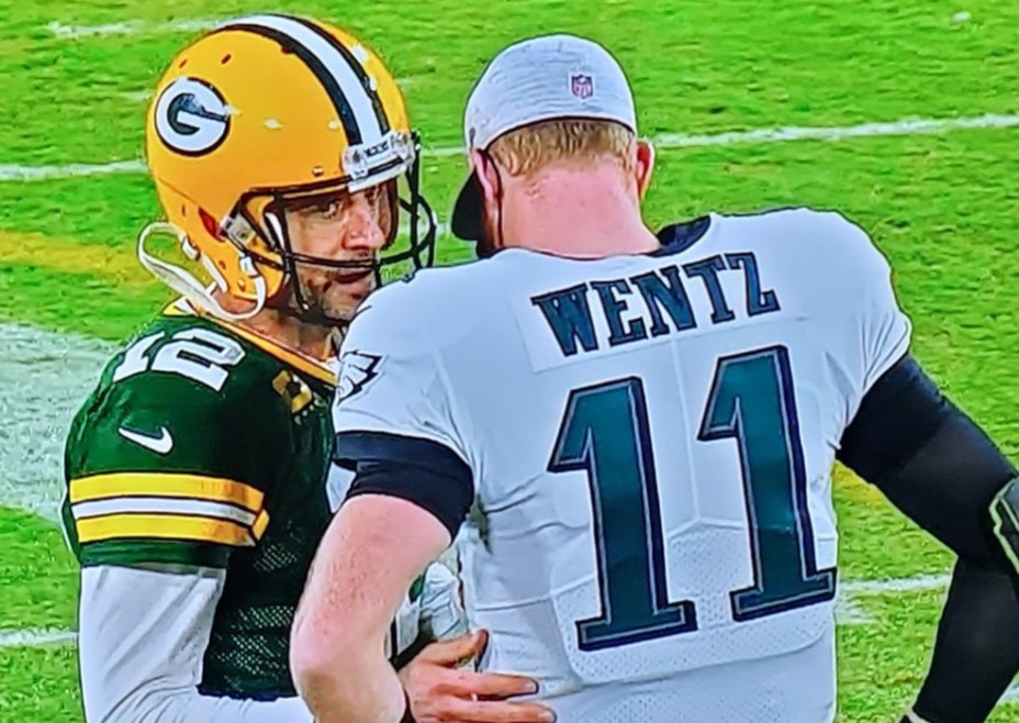 B1ackSchefter's tweet photo. "Your job came and Wentz"
Very funny, Aaron.
"Hurts, doesn't it?"
Enough. https://t.co/hzJrvaXSGW