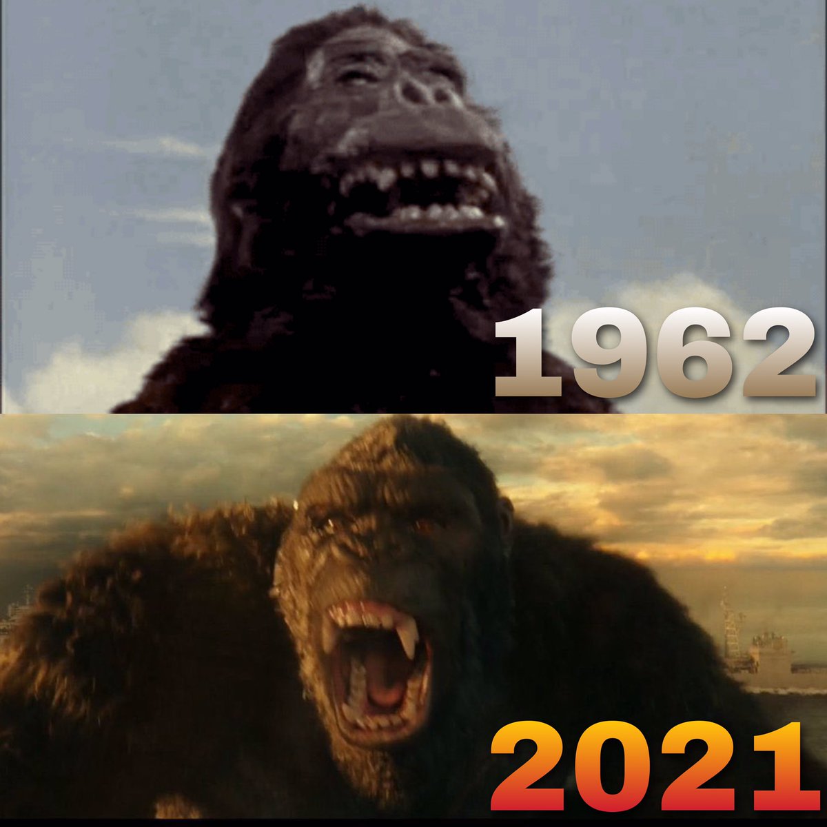 xGodzilla2012x's tweet photo. #GodzillavsKong waiting 59 year see movie older two monster sill waiting trailer ? https://t.co/0cgQKsYBjW