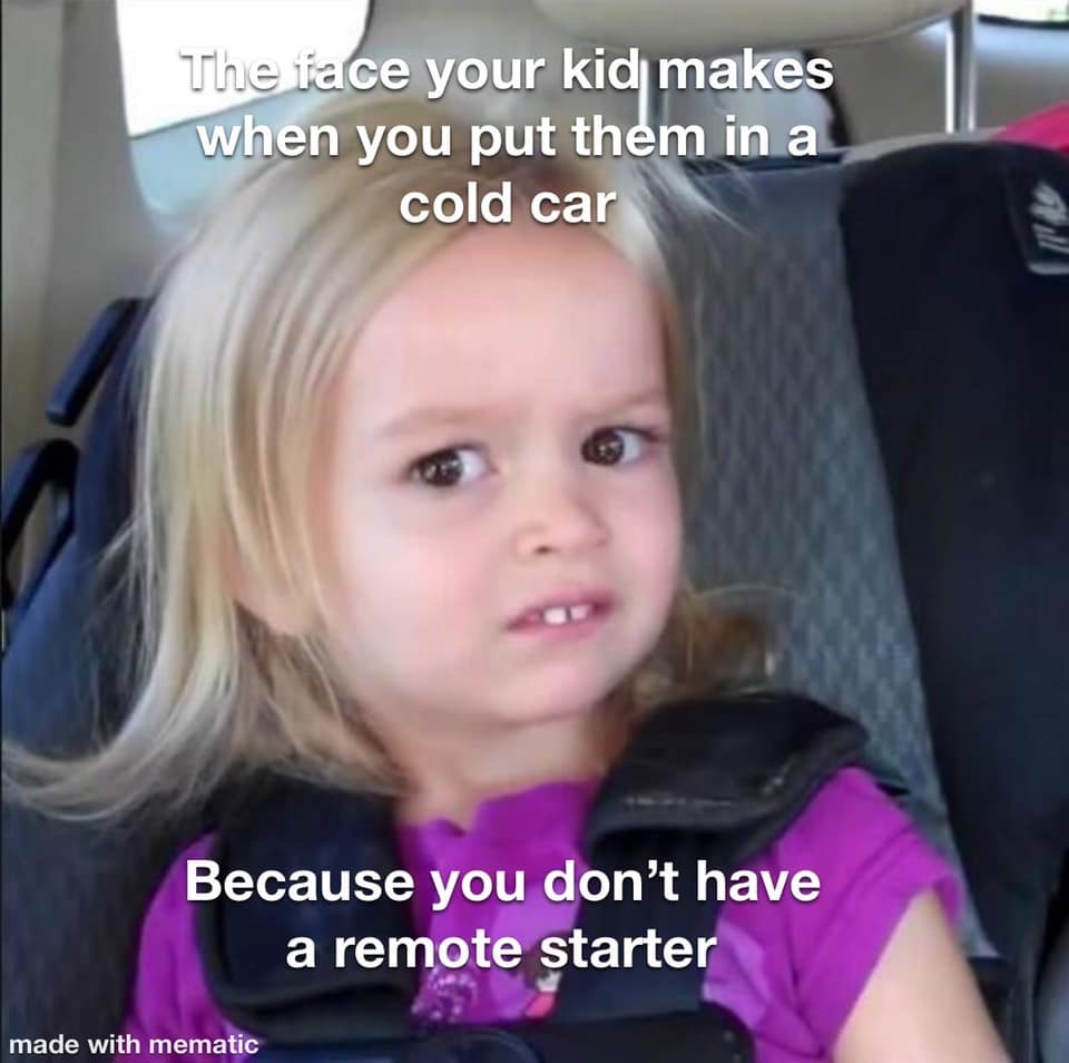 TeamNutz's tweet photo. Team Nutz offers experienced Technicians. Remote Starters Installed at Team Nutz are the Gifts that keep giving. Just like these stupid meme's. #remotestarters #teamnutz #autostarters #compustar #directed #voxx #remotestart #pittsburgh #teamnutzpgh #giftideas https://t.co/Va5VpFtPMB