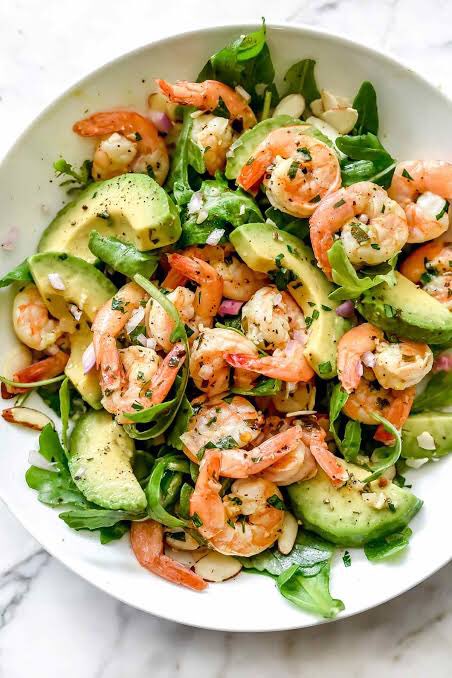 ——Shrimp - 17 cals per shrimpA little high in calories but do you realize just how much protein these have? They're %94 protein it's insane! An uncommon ingredient but absolutely worth it, if you want to up your protein intake make shrimps a part of your daily life