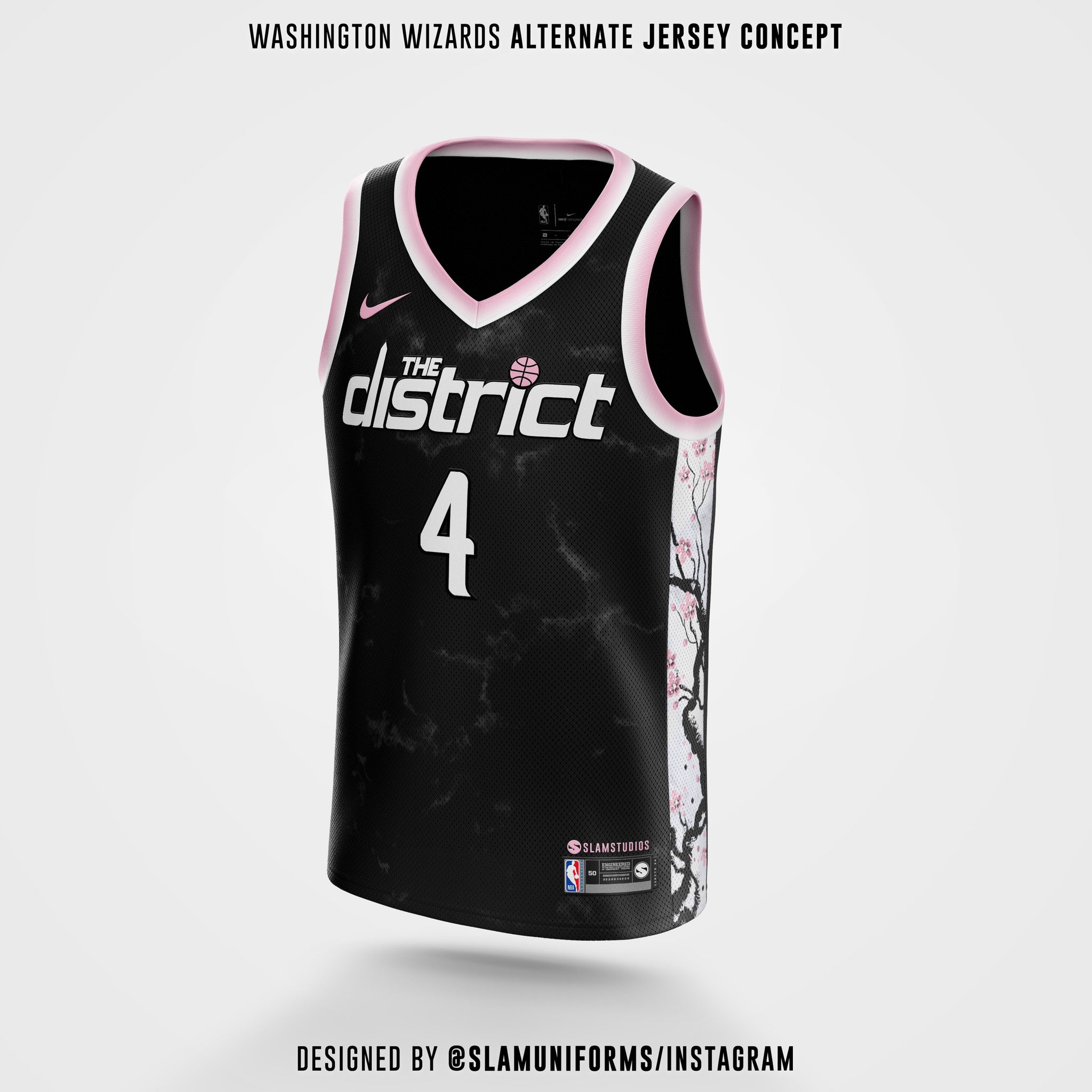 wizards cherry blossom jersey