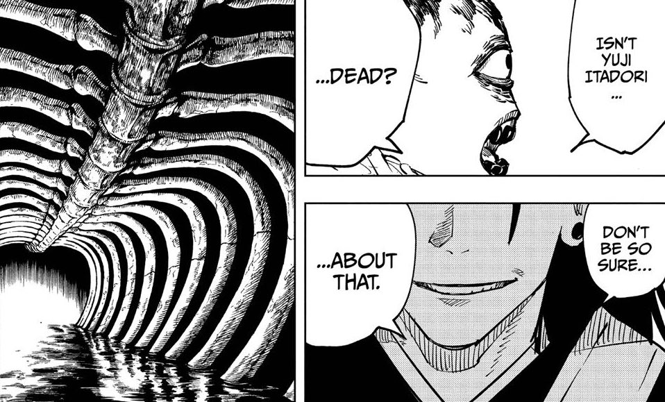 Geto is continuously shown to speak about binding vows a lot. He was the first to allude to using a binding vow in the manga when he mentioned Sukuna & Yuji’s situation. We also continuously learn more about binding vows throughout the series because of him.