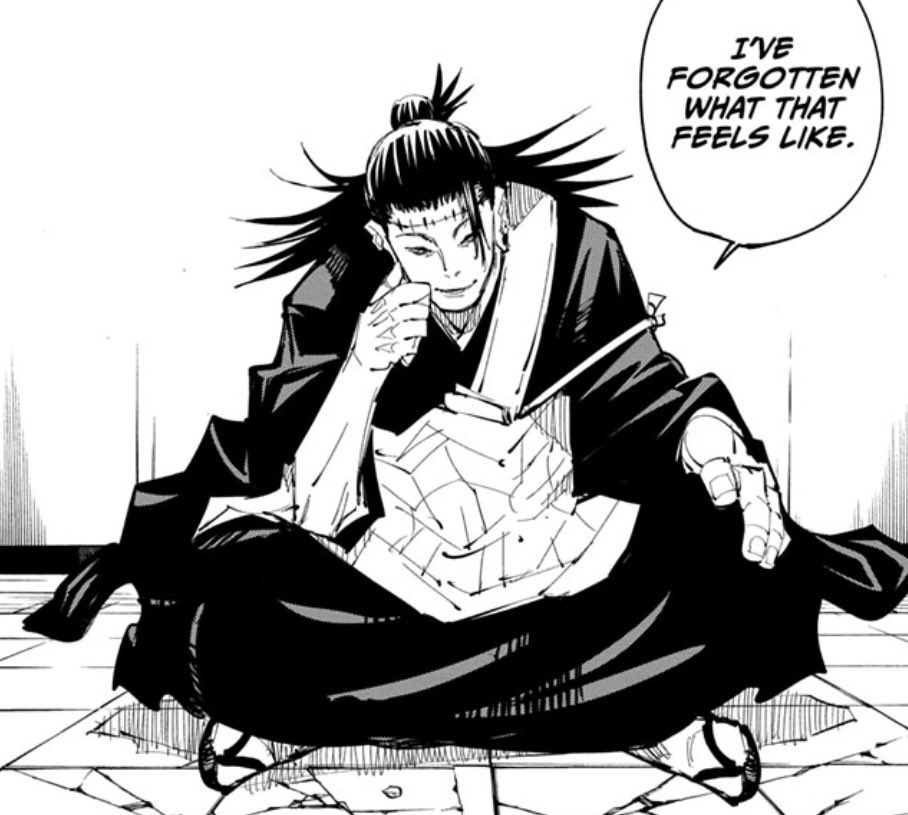 Sukuna also could just say Enchain and try to stop this meeting prematurely as well. Geto does know an awful lot about Sukuna though, so it will really be nice to see. I also could just be wrong. Either way, I am hyped for my fav antag Geto . Wondering what everyone else thinks