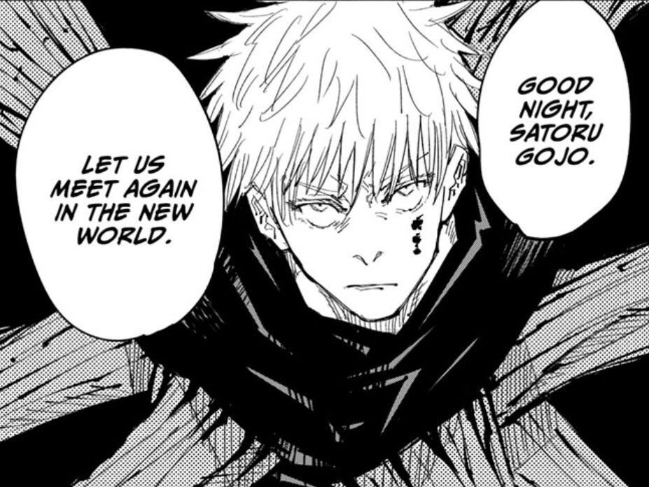 This control over Gojo, Yuji and technically Sukuna could lead Geto to whatever “New World” that he mentions to Gojo