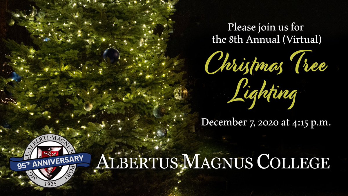 Join us virtually tomorrow night at 4:15pm for the 8th Annual Christmas Tree Lighting! The event will be live-streamed at bit.ly/2Jk4mD3.

Although it may look different this year, we are glad to maintain this tradition and hope you can join our holiday festivities!