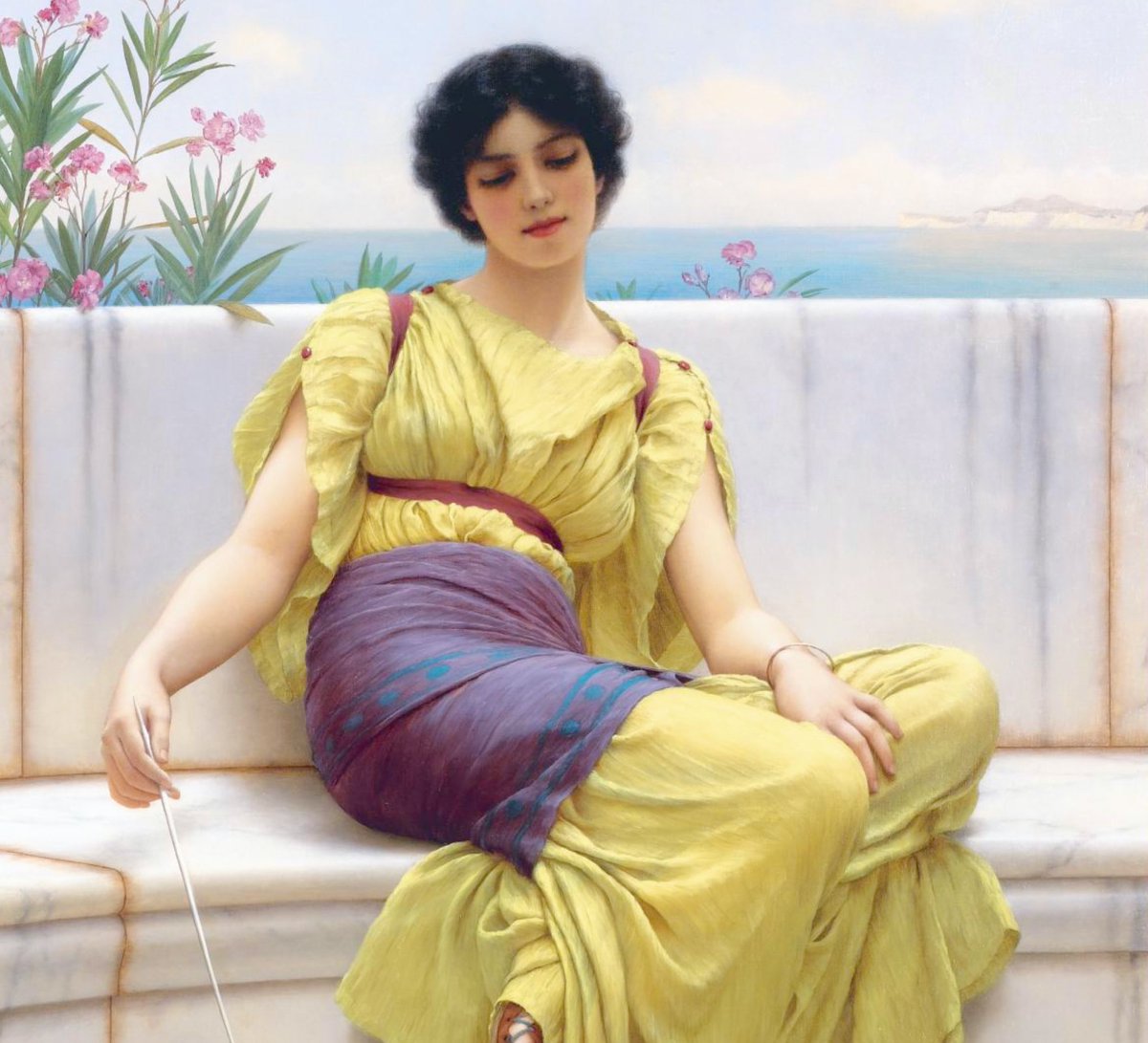 I share paintings from great artists but I would like to highlight the story of a hidden gem: John William Godward Few people who follow art know his name. And his life-arc reminds me of Japanese author Yukio Mishima.