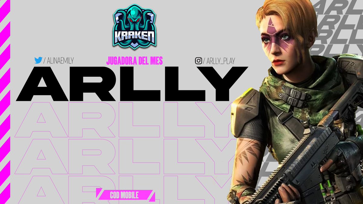 En conmemoración al jugador del més esta vez fue una chica del equipo de Kraken <a href="/ArlinaEmily/">Arlly Play🎮</a> la cual durante todo el transcurso del més pasado fue la jugara más destacada y comprometida con todo el equipo. 

¡Felicidades! 

#gokraken #CoDMobile #CallofDuty