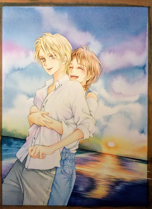 これは①枚目も失敗してるので結局3回描きました。
下絵は別紙にあるので時間が許すなら何度でもやり直したい。 