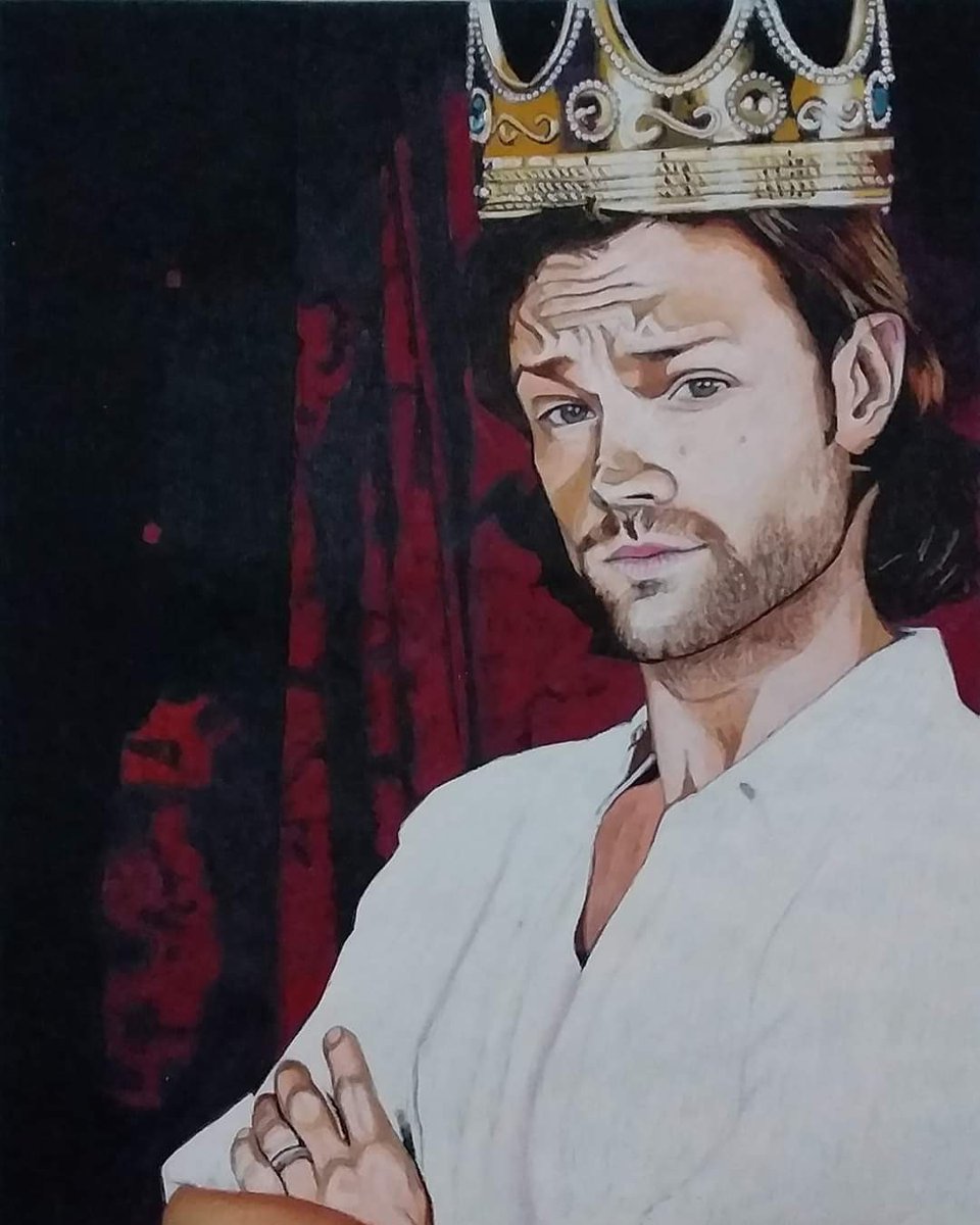 catcurl's tweet photo. My Spn advent calender # 7 We three Kings pt3 #kingjared #jaredpadalecki #supernatural #spnfanart #SPNFamilyForever #catcurl #geekyart https://t.co/xoQD4LtMON
