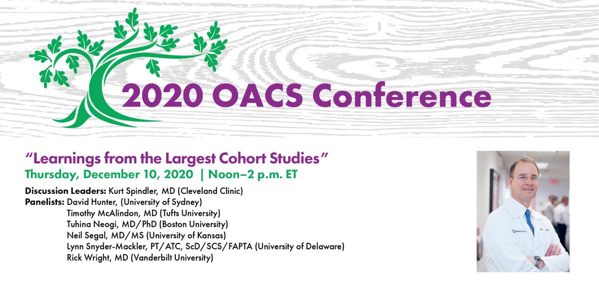 ArthritisFdn's tweet photo. 📅 THIS WEEK: Our 2020 #AFOACS series concludes with a 3-day event. Leading scientists and field experts will share the latest in #osteoarthritis research. Sign up now: https://t.co/BFmui4usUW #WeLiveYes https://t.co/s05z6xb4dH