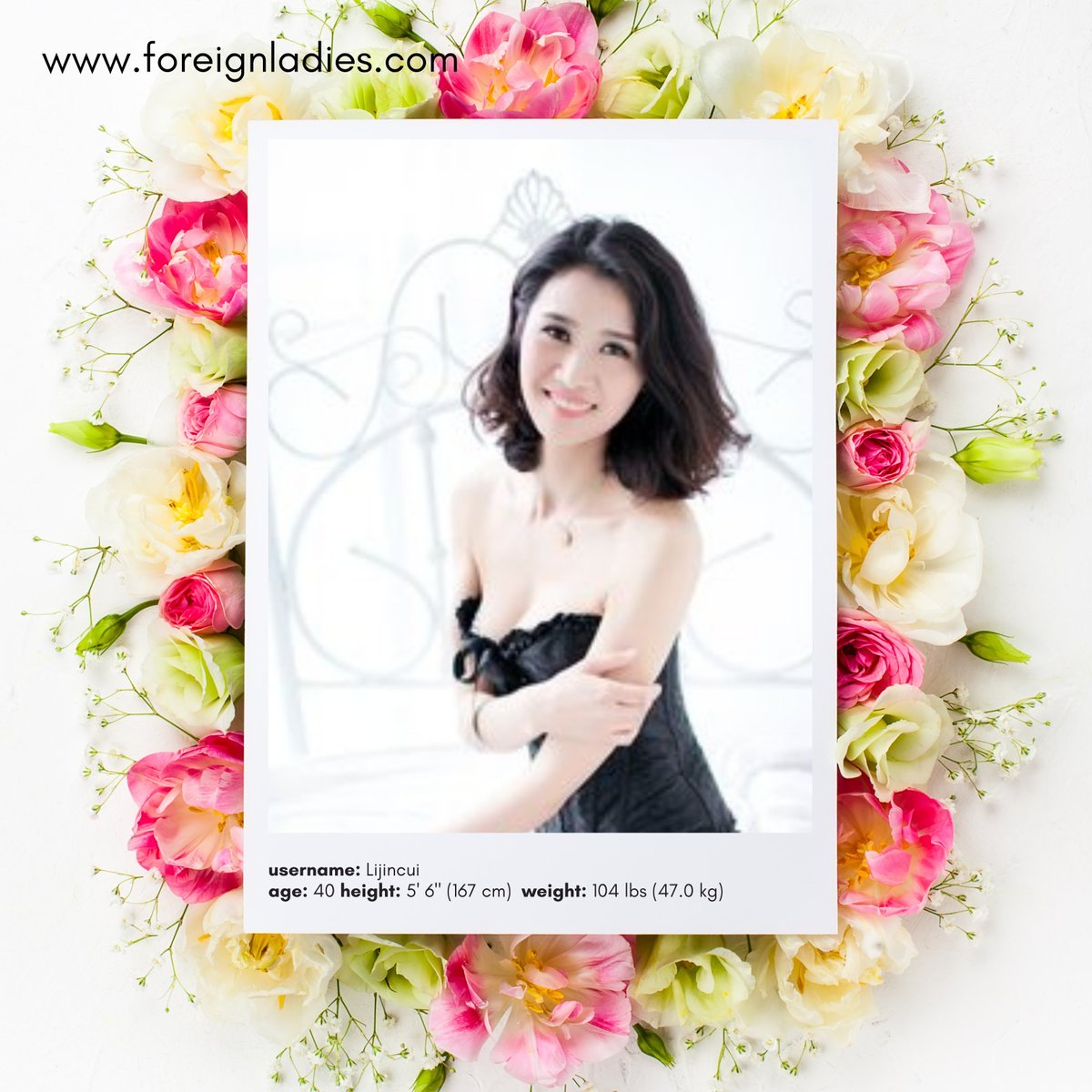 ForeignLadies01's tweet photo. Double Tap ❤️ Username: Lijincui

I would like to date somebody who is honest, communicative, and is considerate to the people around him.

#dating #singleMatureasianwomen #singleprofessionalwomen #datesingleasianwomen #womeninasia #soulmate #datingonline #love #loveMe https://t.co/u6IaLofo2a