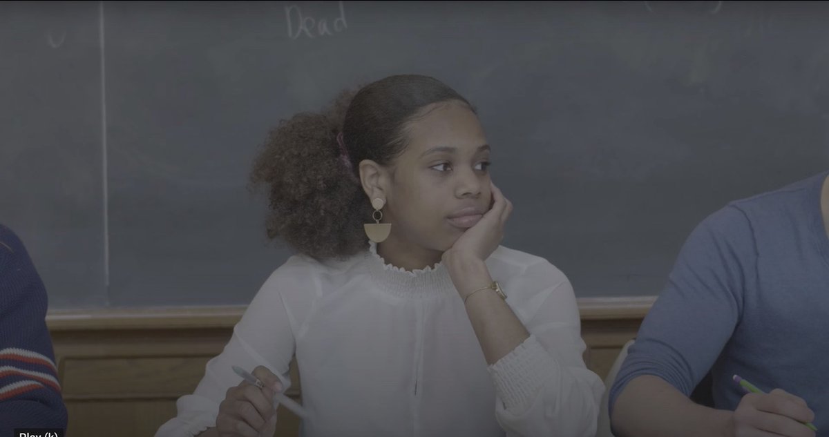 ariesapologist's tweet photo. i got to make a sci-fi short, *AMMA, about a black woman struggling thru a PWI where she feels invisible to her professors, classmates &amp; new technology. you can watch it here https://t.co/TVJ1htkuVL https://t.co/NLs2yDVFvA