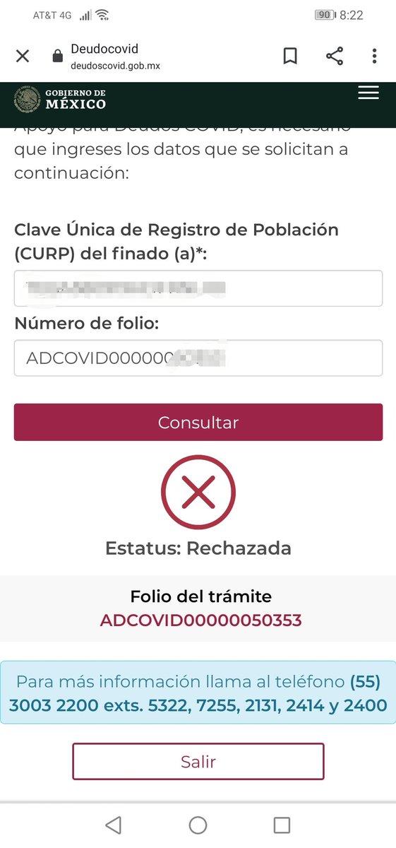 Ileley's tweet photo. #DeudosCovid  y ahora que logre subir la solicitud después de una semana... Me aparece rechazada 🤡 esto es una burla https://t.co/mPeJjY5bkp