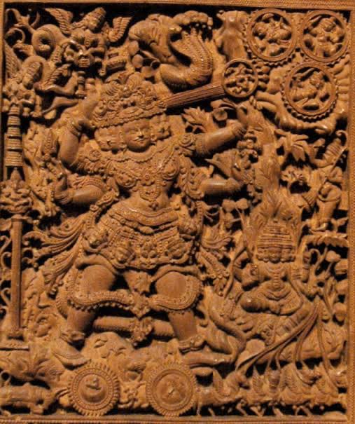 4. Tripura Tandava: performed by Shiva after killing the 3 rakshasas, Tarakakasha, Kamalaksha and Vidyun mali. He fought them by driving earth as his chariot, Meru as bow, Sun and Moon as wheels, Adishesha as rope, Vishnu as the arrows, 4 vedas as horses and Brahma as charioteer.
