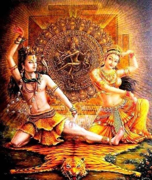 5. Sati and Shiva Tandava: This Tandava is believed to have been performed by Shiva and Sati. This represents the eternal dance of Man and Woman, depicting the unity of Purush and Prakriti. This also depicts both forms of dancing, Tandava as well as Lasya. @desi_thug1  @AnkitaBnsl