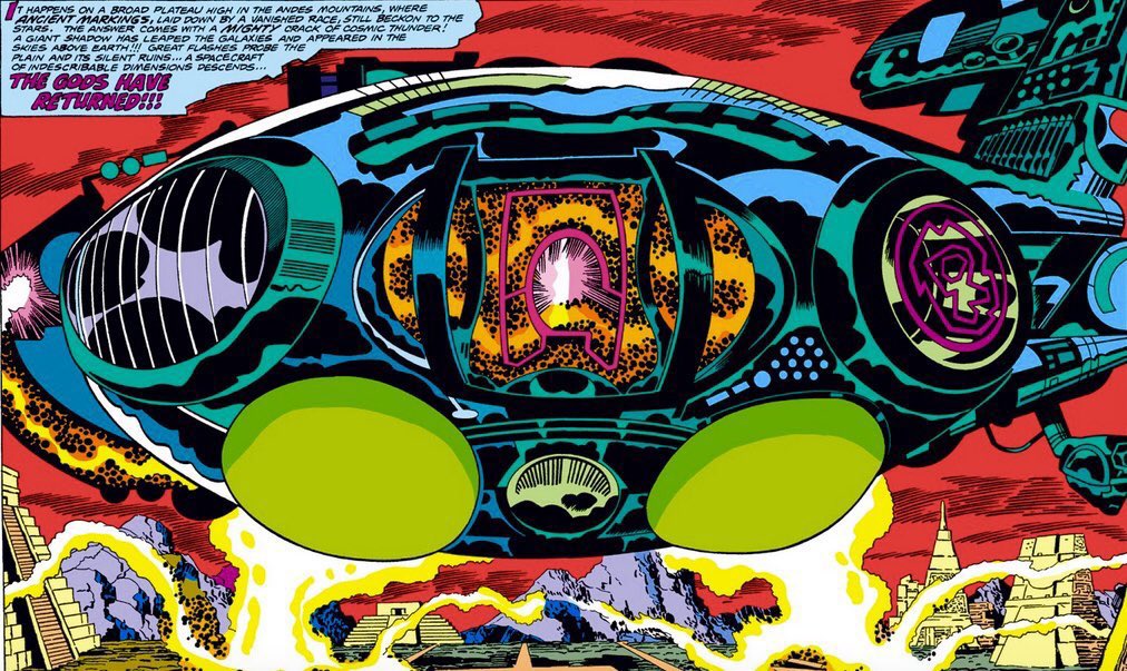 dano_cosmic's tweet photo. One of my favorite pages of #JackKirby’s #Eternals.  Was so cool to see the #Celestial #Godship show up in #ThorRagnarok (see below).
✨
#Eternals #2 (Vol. 1, 1976)
✨
W/A-#JackKirby,I-#JohnVerpoorten,C-#GlynisWein,L-#JohnCostanza
✨
#Deviants #Marvel #MarvelComics #MarvelCosmic https://t.co/QdhO9V5r47