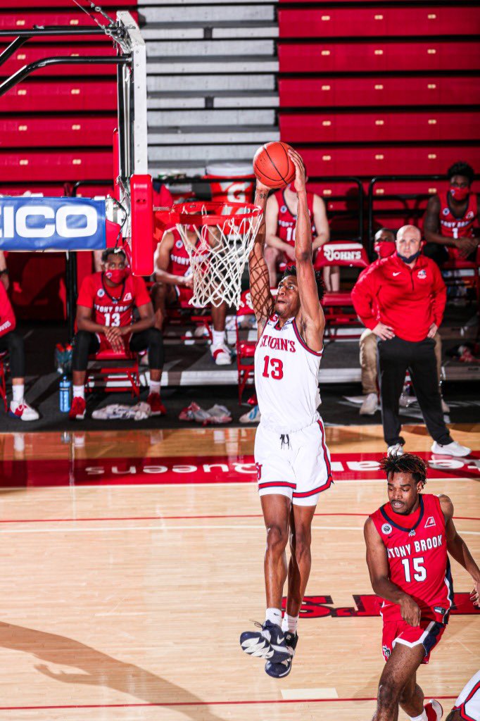 PRCCBasketball's tweet image. Another super productive day for Isaih Moore in @StJohnsBBall win over Stony Brook! 

Starting each of the first 5 games Isaih is averaging 10.2 ppg &amp;amp; 6.4 rpg (leads team). St. John’s is off to a 4-1 start! 

Keep pushing Zay 🏀✔️

#RRR #NextLevelProduction