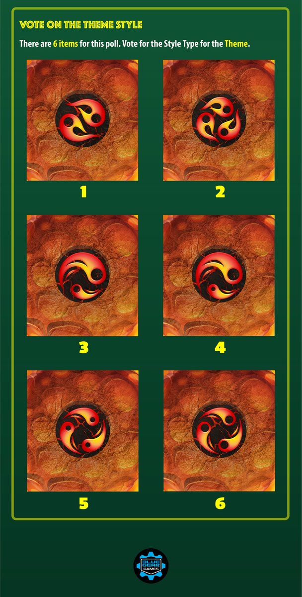 POLL 14: METEOR TILE: THEME STYLE - We need your help to decide on the Theme Style for the back side of the Meteor Tiles! See the images for more details and to help make your decision. Reply with a # to cast your vote.