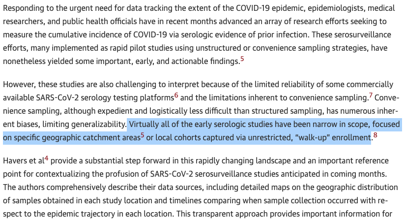 It's important for the CDC director to keep track of the latest COVID studies, consider the pitfalls, and figure out if their results can be applied. Seems Walensky did that wisely in assessing antibody studies.  https://jamanetwork.com/journals/jama/fullarticle/10.1001/jama.2020.14017