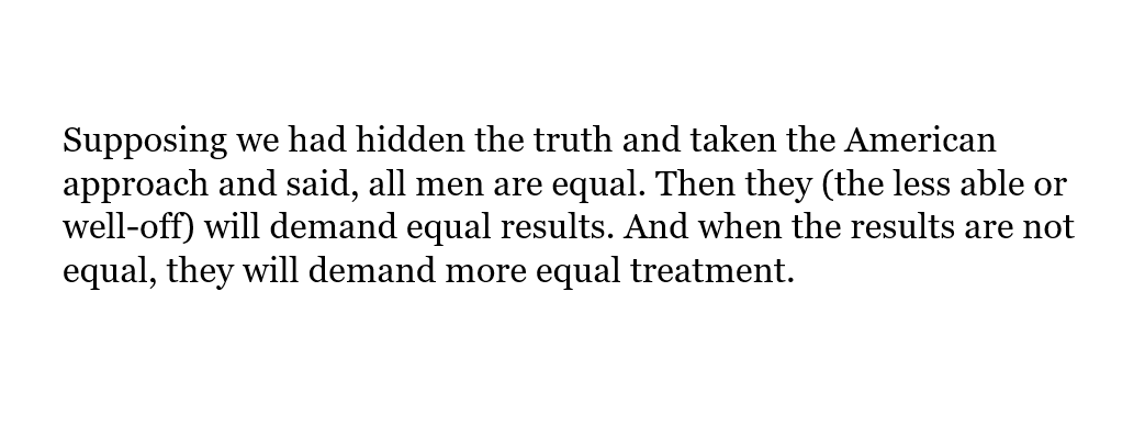 Already in the 90s, he anticipated that American obfuscation and denial of racial IQ differences would lead to more and more demands for engineered equalization. A pretty good forecast of where we are with wokeism.