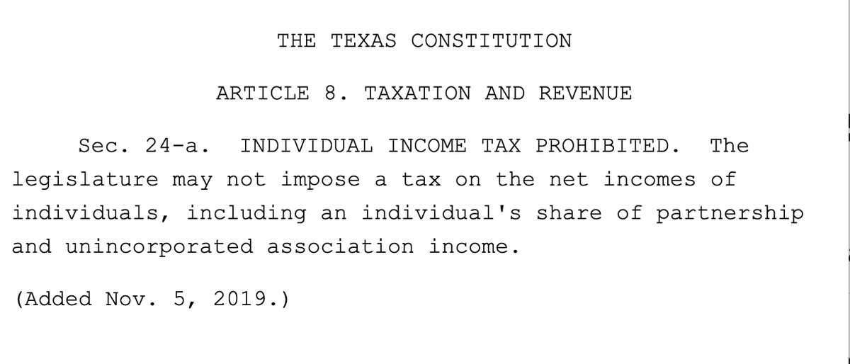bitstein's tweet photo. The Texas Constitution gets it right.

The US Constitution should follow suit. https://t.co/ghbgug7c1S