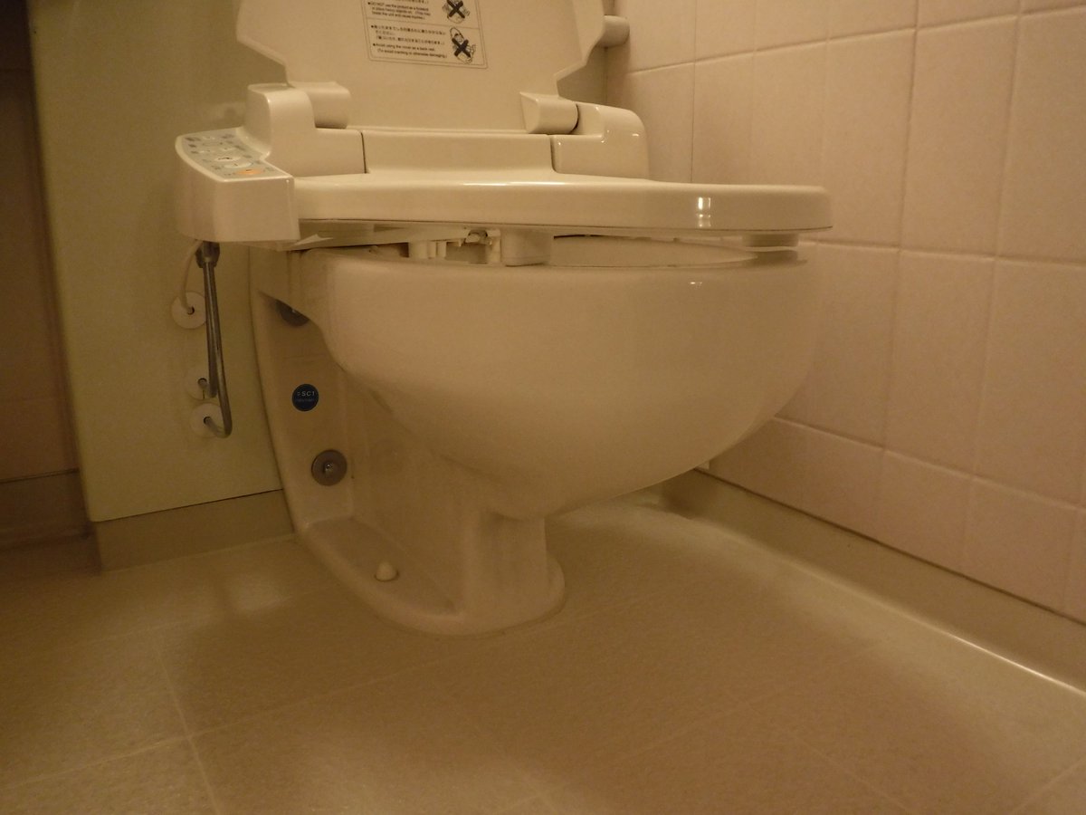 Toyo 名古屋市の名鉄グランドホテルの客室のトイレです 1978年度のtoto総合カタログに掲載されていたこの便器ですが ようやく発見しました 形状はt O氏が少し前に紹介されていた Janisのc10と似ていますがこちらではc710に近い流れ方をします 品番は