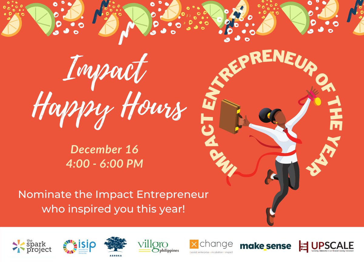 colabPH's tweet photo. Social Entrepreneurs have gone above and beyond their call of duty and helped those who needed it most. This is your chance to honor them. 

Nominate: https://t.co/lYJCVIWkuY

#ImpactHappyHours #SocialImpact #SocEnt #SocEntPH #ImpactEntrepreneurship https://t.co/qQySL5ZjFW