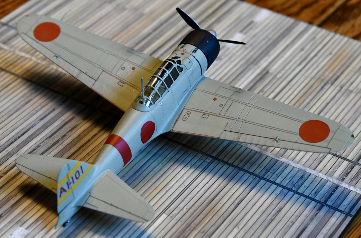 DF_Edwards's tweet image. Recently completed 1:72 @Airfix A6M2b Zero with #Techmod decals. 
Pilot: Shigeru Itaya 
Aircraft carrier Akagi 
December 7, 1941
#PearlHarbor