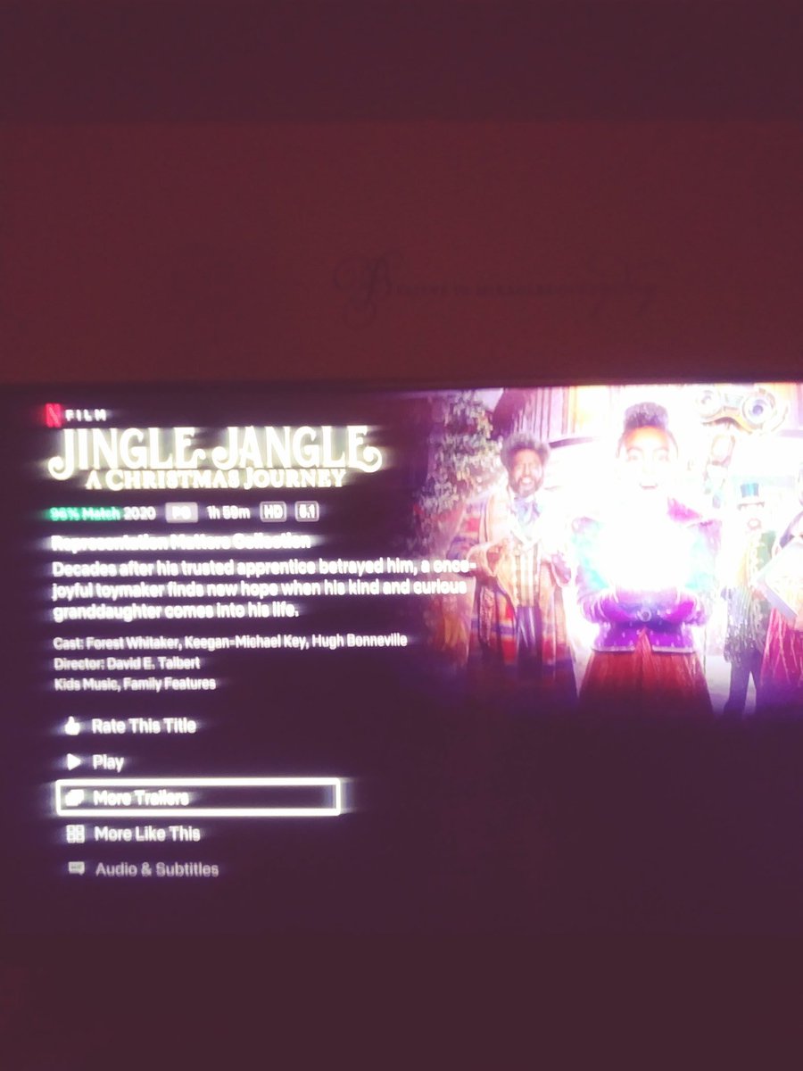 Just watched your movie Very nice <a href="/DavidETalbert/">David E. Talbert</a>